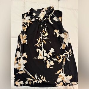 Merona Black and Cream Patterned Garment